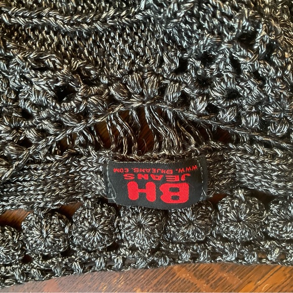 Silver crocheted top ladies size L . GREAT PEICE TO WEAR BRAND NEW - Picture 10 of 10